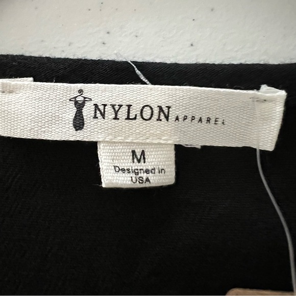 Nylon Apparel Sleeveless Top Lace up Side Tie Black Medium - Picture 7 of 11